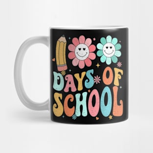 Groovy Happy 100Th Day Of School 100 Days Smarter Mug